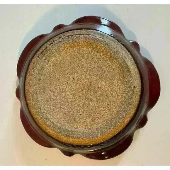 Geode Studio Art Pottery Trinket Bowl Ashtray Crackle High Gloss Glaze Stunning - Picture 6 of 7